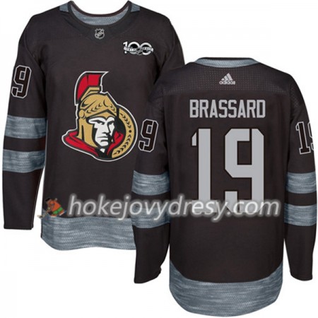 Pánské Hokejový Dres Ottawa Senators Derick Brassard 19 1917-2017 100th Anniversary Adidas Černá Authentic